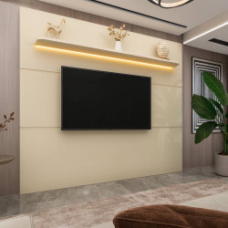 Painel Royal 2.2 c/ Led para TV até 75 " - Off White Painel Royal 2.2 c/ Led para TV até 75 " - Off White