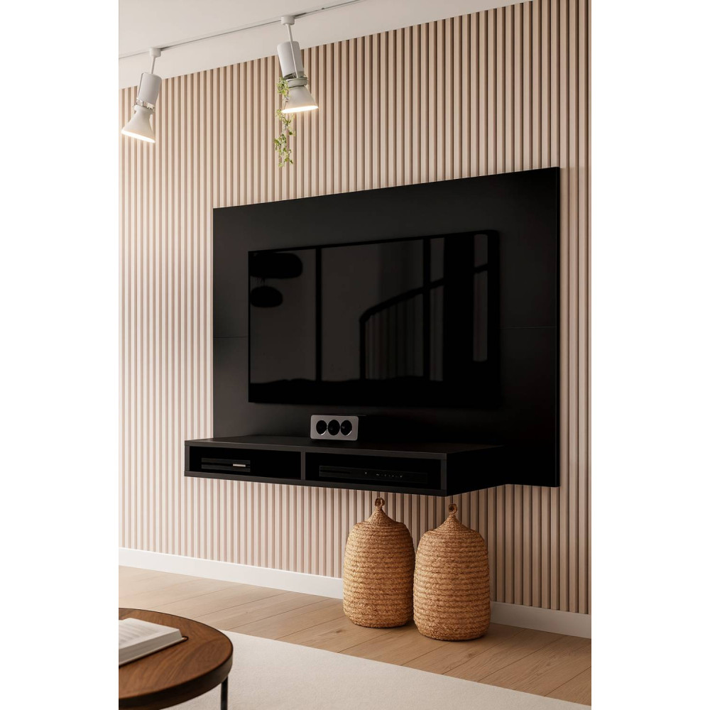 Painel Fox para TV até 46 – EDN Móveis - Preto