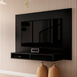 Painel Fox para TV até 46 – EDN Móveis - Preto Painel Fox para TV até 46 – EDN Móveis - Preto