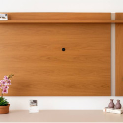 Painel Extensivo Leme para Tvs até 70" - Freijó / Off White Matte  Painel Extensivo Leme para Tvs até 70" - Freijó / Off White Matte