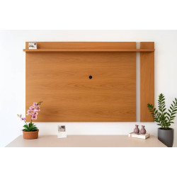 Painel Extensivo Leme para Tvs até 70" - Freijó / Off White Matte  Painel Extensivo Leme para Tvs até 70" - Freijó / Off White Matte