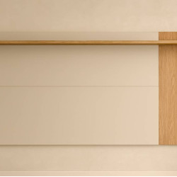 Painel Extensivo Leme para Tvs até 70" - Off White Matte / Freijó  Painel Extensivo Leme para Tvs até 70" - Off White Matte / Freijó