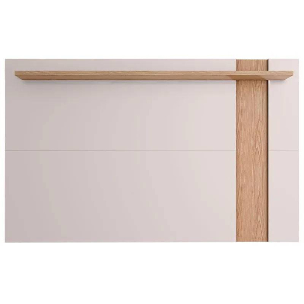 Painel Extensivo Leme para Tvs até 70" - Off White Matte / Freijó 