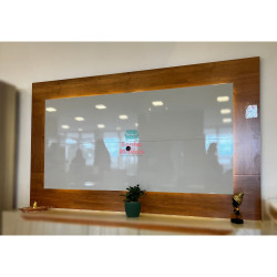 Painel Atenas para Tvs até 65" com Led - Naturalle / Off White Painel Atenas para Tvs até 65" com Led - Naturalle / Off White