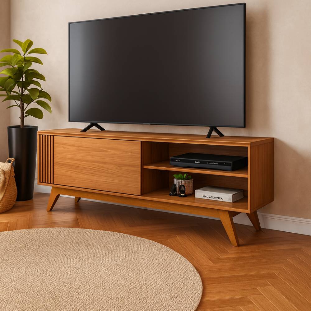 Rack Bancada Otawa para Tvs até 65" - Freijó