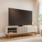 Rack Bancada Veneza para Tvs até 75" - Off White Matte
