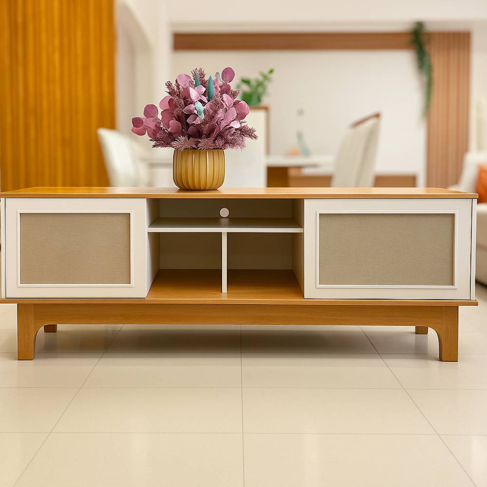 Rack Frescor para TV até 65'' - Cinamomo/Off White