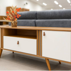 Rack Sublime para TV até 70'' - Cinamomo/Off White