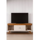 Rack Sevilha Para Tvs Até 65 " c/ 2 Portas - Off White/Naturalle