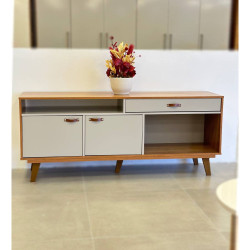 Rack Impar para TV até 65'' - Cinamomo/Off White