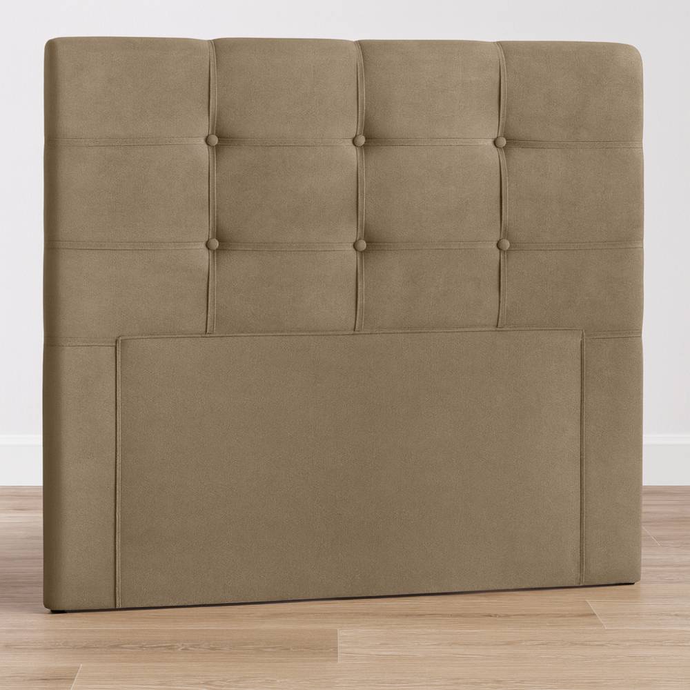 Cabeceira de Cama Box Solteiro – Suede -  Bege