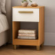 Mesa de Cabeceira Prada c/ 1 Gaveta - Cinamomo/Off White
