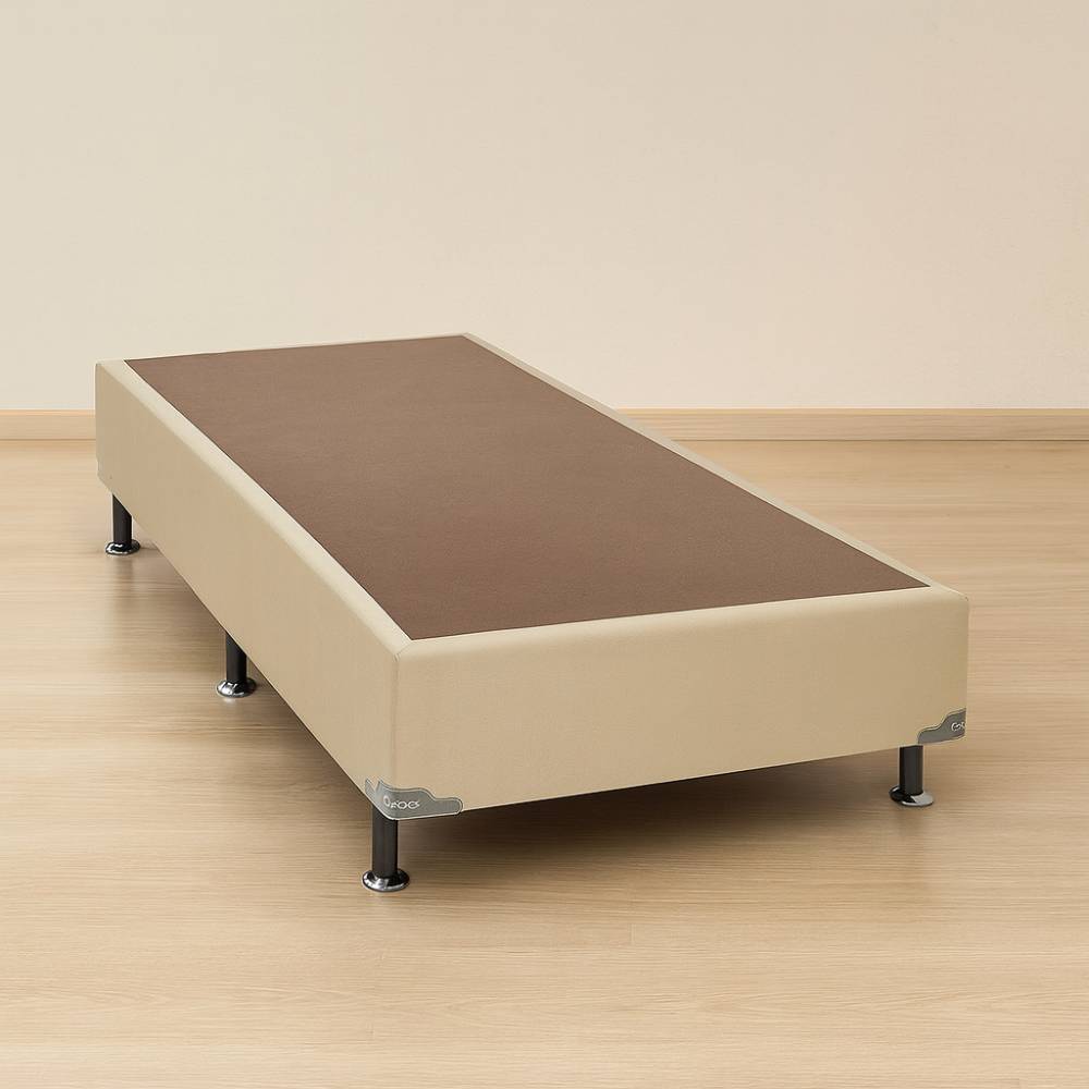 Base Box Solteiro 88x188x30 Courino - Ortobom - Bege