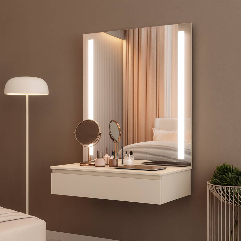 Camarim Lyon com 1 Gaveta - Branco Acetinado
