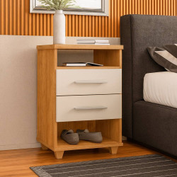 Mesa de Cabeceira Valente - Cedro / Areia Mesa de Cabeceira Valente - Cedro / Areia