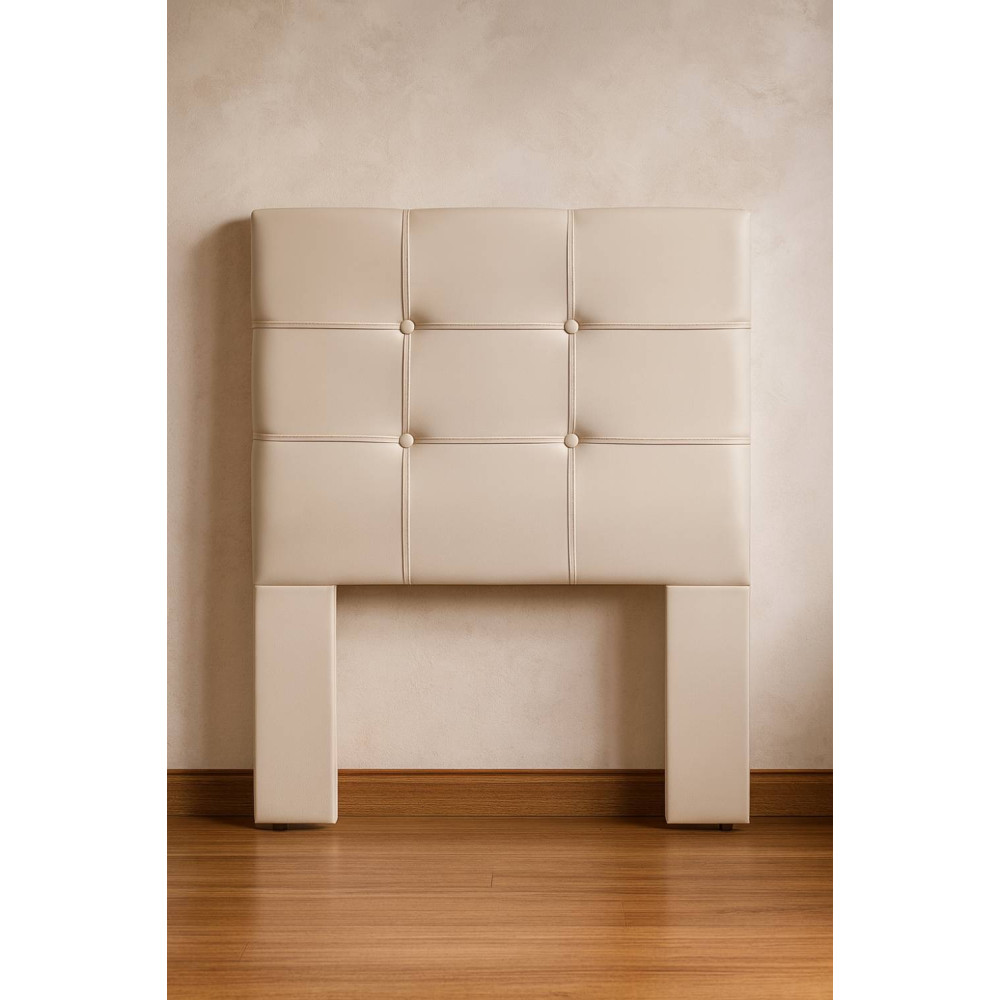 Cabeceira Cama Box Solteiro 0,90 Eslovênia - Bege