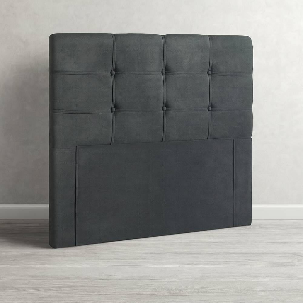 Cabeceira de Cama Box Solteiro – Suede -  Cinza