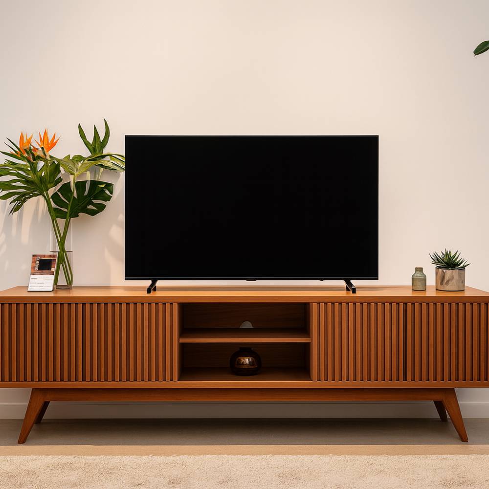 Rack Bancada Fortaleza para Tvs até 75" - Freijó