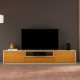 Rack Vertex para TVs Até 75" 3 Gavetas - Off White/Naturalle