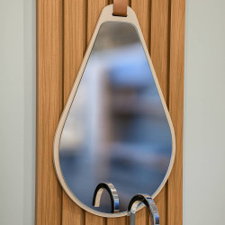 Espelheira De Banheiro Gota Cappuccino/Freijo 