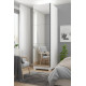 Sapateira Gold c/ 1 Porta Espelhada 6 Prateleiras - Branco