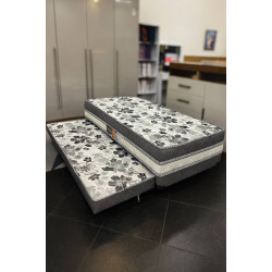 Bicama Solteiro Unibox Sonho Bom C/ Auxiliar 88x188x41cm - Cinza 