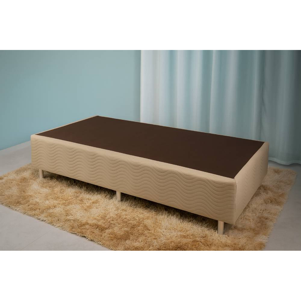 Base Box Solteiro 88x188x30 Sommier Camurça - Ortobom - Bege Base Box Solteiro 88x188x30 Sommier Camurça - Ortobom - Bege