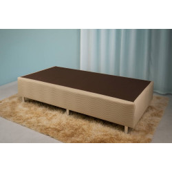 Base Box Solteiro 88x188x30 Sommier Camurça - Ortobom - Bege