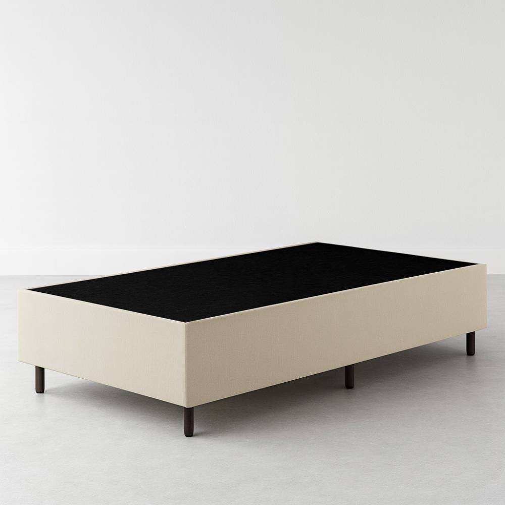 Base Solteiro Linho 88x188x30 - Bege