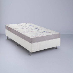 Colchão Solteiro Ortobom Physical Resistente – 88x188x12cm+ Base Solteiro (88x188x23) - Branco Colchão Solteiro Ortobom Physical Resistente – 88x188x12cm+ Base Solteiro (88x188x23) - Branco