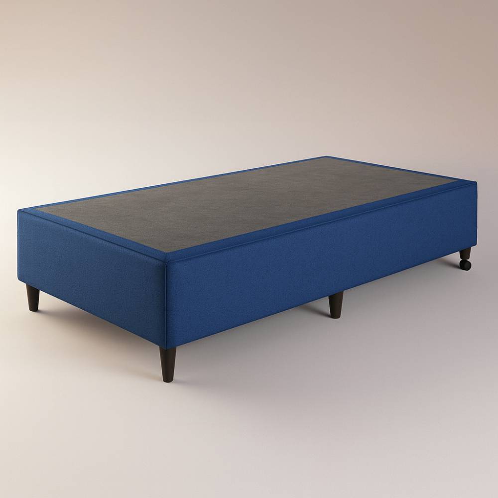 Base Box Solteiro London (88x188x30) - Anjos Colchões - Azul