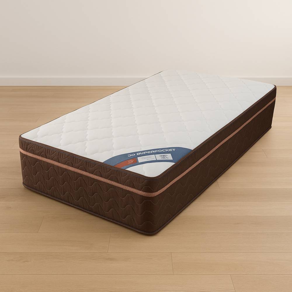 Colchão Ortobom Pantanal Superpocket Solteiro Molas Ensacadas 25x188x88