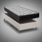 Kit - Base Solteiro (88x188x23) – Preta + Colchão Solteiro Ortobom D33 Iso 100 – 1,88x88x18 – Cinza
