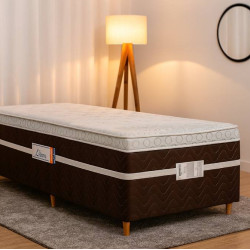 Cama Box Conjugado Solteiro Livina Molas 88x188