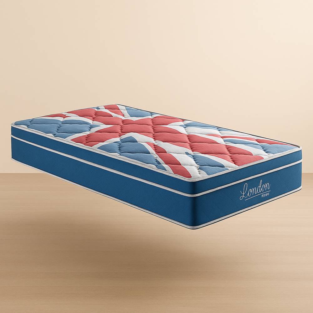 Colchão Anjos de Molas Superlastic London Pillow Euro-Colchão Solteiro - 0,88x1,88x0,24 - Sem Cama Box