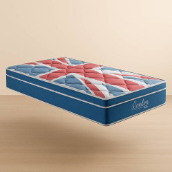 Colchão Anjos de Molas Superlastic London Pillow Euro-Colchão Solteiro - 0,88x1,88x0,24 - Sem Cama Box Colchão Anjos de Molas Superlastic London Pillow Euro-Colchão Solteiro - 0,88x1,88x0,24 - Sem Cama Box