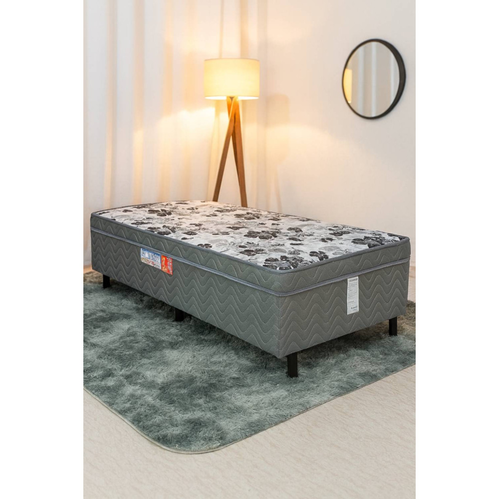 Cama Box Conjugada Solteiro Dackar 45X188X88