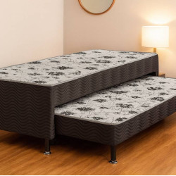 Bicama Ortobom courino Ortopédica com auxiliar