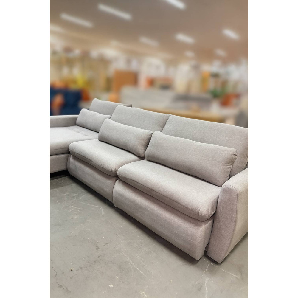 Sofá Cama Retrátil Amaranto 3m - Linho Cinza