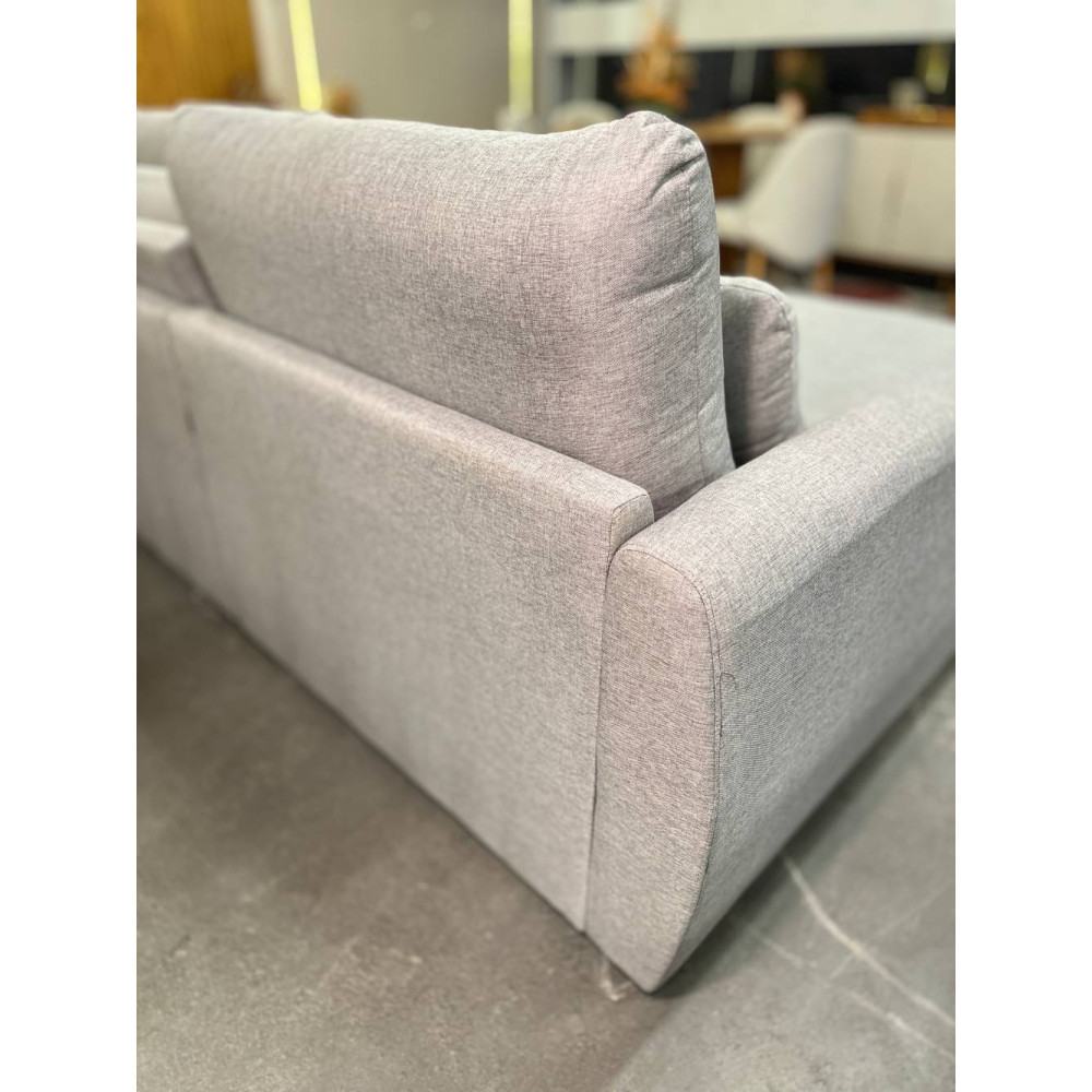 Sofá Cama Retrátil Amaranto 3m - Linho Cinza