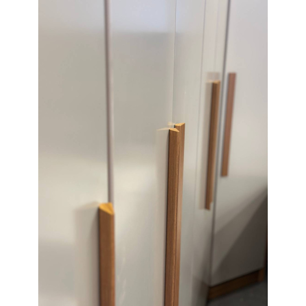 Guarda Roupa Modulado Rizon 005 Casal 6 Peças Novo Horizonte - Cinamomo/Off White