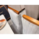 Mesa de Jantar Pedro 160x80 c/ 6 Cadeiras Genova Prata - Mel / Off White