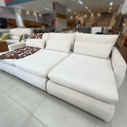 Sofá Cama Retrátil Amaranto 3m- Linho Bege