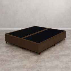 Base Cama Box Queen Somiê Polar 158x198x38 - Marrom