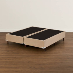 Base Box Queen Cristal 158x198x25 - Bege