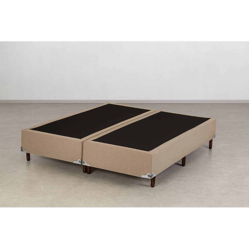 Base Box King Cristal 193x203x25 - Bege