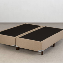Base Box King Cristal 193x203x25 - Bege