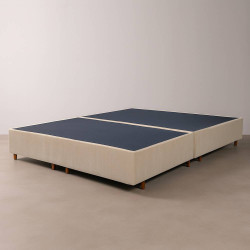 Base Box King Size 193x203x30 Linho - Bio Flex - Bege