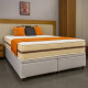 Colchão Royal Queen c/ Molas Ensacadas 32X198X158 - Bege + Base Box QUEEN Bau Bipartido - 158 - Branca
