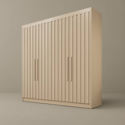 Guarda Roupa Potente Casal 4 Portas - Off White 